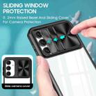 For Samsung Galaxy A16 5G Clear Acrylic + PC + TPU Lens Sliding Cover Full Coverage Phone Case(Black) - 3