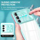 For Samsung Galaxy A16 5G Clear Acrylic + PC + TPU Lens Sliding Cover Full Coverage Phone Case(Blue+Pink) - 3