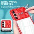 For Samsung Galaxy A16 5G Clear Acrylic + PC + TPU Lens Sliding Cover Full Coverage Phone Case(The Chinese Red) - 3