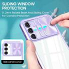 For Samsung Galaxy A16 5G Clear Acrylic + PC + TPU Lens Sliding Cover Full Coverage Phone Case(Purple) - 3