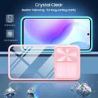 For Samsung Galaxy A56 5G / A36 5G Clear Acrylic + PC + TPU Lens Sliding Cover Full Coverage Phone Case(Pink+Cyan) - 2