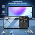 For Samsung Galaxy A56 5G / A36 5G Clear Acrylic + PC + TPU Lens Sliding Cover Full Coverage Phone Case(Black) - 2