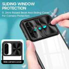 For Samsung Galaxy A56 5G / A36 5G Clear Acrylic + PC + TPU Lens Sliding Cover Full Coverage Phone Case(Black) - 3