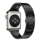 For Apple Watch 38 / 40 / 41 / S10 42mm xDfind Butterfly Buckle Stainless Steel Watch Band(Black) - 1
