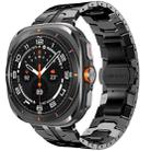 For Samsung Galaxy Watch Ultra / Ultra 2025 xDfind Butterfly Buckle Stainless Steel Watch Band(Black) - 1