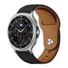 For Samsung Galaxy Watch8 / 8 Classic xDfind Rivet Buckle Genuine Leather Watch Band(Green) - 1