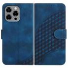 For Doogee Note 58 / Note 58 Pro Elephant Head Embossed Phone Leather Case with Lanyard(Royal Blue) - 1