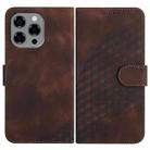 For Doogee Note 58 / Note 58 Pro Elephant Head Embossed Phone Leather Case with Lanyard(Coffee) - 1