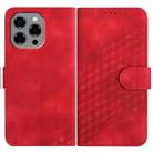 For Doogee Note 58 / Note 58 Pro Elephant Head Embossed Phone Leather Case with Lanyard(Red) - 1