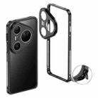 For Huawei Pura 80 Ultra 5G Metal Frame Heat Dissipation Phone Case with Camera Guard Ring(Black) - 1