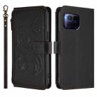 For T-Mobile Revvl 7 Pro / T Phone 2 Pro Butterfly Love Flower Multi-card Zipper Wallet Leather Phone Case(Black) - 2
