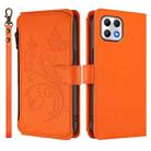 For T-Mobile Revvl 7 / T Phone 2 5G Butterfly Love Flower Multi-card Zipper Wallet Leather Phone Case(Orange) - 2