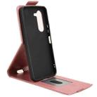 For Fujitsu Arrows Alpha F-51F Magnetic Vertical Flip Leather Phone Case with Buckle(Rose Gold) - 3
