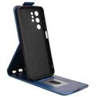 For Oukitel C1 / C1 Pro Magnetic Vertical Flip Leather Phone Case with Buckle(Blue) - 3