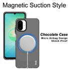 For Samsung Galaxy A07 4G IMAK Chocolate Series TPU + PET MagSafe Phone Case(Black) - 3