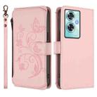 For OnePlus Nord N30 SE 5G Butterfly Love Flower Multi-card Zipper Wallet Leather Phone Case(Pink) - 2