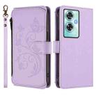 For OnePlus Nord N30 SE 5G Butterfly Love Flower Multi-card Zipper Wallet Leather Phone Case(Light Purple) - 2