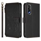 For OnePlus Nord 5 5G / Ace 5 Ultra Butterfly Love Flower Multi-card Zipper Wallet Leather Phone Case(Black) - 2
