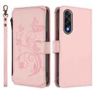 For OnePlus Nord 5 5G / Ace 5 Ultra Butterfly Love Flower Multi-card Zipper Wallet Leather Phone Case(Pink) - 2