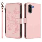 For OnePlus Nord CE5 / Ace 5 Racing Butterfly Love Flower Multi-card Zipper Wallet Leather Phone Case(Pink) - 2