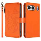 For OnePlus Nord 4 5G Butterfly Love Flower Multi-card Zipper Wallet Leather Phone Case(Orange) - 2