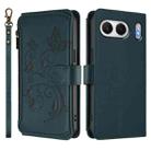 For OnePlus Nord 4 5G Butterfly Love Flower Multi-card Zipper Wallet Leather Phone Case(Dark Green) - 2