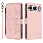 For OnePlus Nord 4 5G Butterfly Love Flower Multi-card Zipper Wallet Leather Phone Case(Pink) - 2