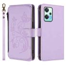 For OnePlus Nord 2 Lite 5G / CE 2 Lite Butterfly Love Flower Multi-card Zipper Wallet Leather Phone Case(Light Purple) - 2