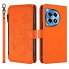For OnePlus 12 5G Butterfly Love Flower Multi-card Zipper Wallet Leather Phone Case(Orange) - 2