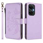 For OnePlus Nord CE 3 Lite 5G / N30 5G Butterfly Love Flower Multi-card Zipper Wallet Leather Phone Case(Light Purple) - 2