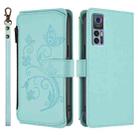 For TCL 30 4G / 5G / 30+ Butterfly Love Flower Multi-card Zipper Wallet Leather Phone Case(Mint Green) - 2