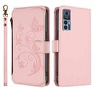 For TCL 30 4G / 5G / 30+ Butterfly Love Flower Multi-card Zipper Wallet Leather Phone Case(Pink) - 2