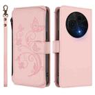 For TCL 60 NxtPaper Butterfly Love Flower Multi-card Zipper Wallet Leather Phone Case(Pink) - 2