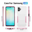 For Samsung Galaxy A06 4G / 5G Pioneer Armor Heavy Duty PC + TPU Phone Case(White+Pink) - 2