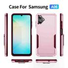 For Samsung Galaxy A06 4G / 5G Pioneer Armor Heavy Duty PC + TPU Phone Case(Pink+Rose Red) - 2
