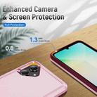 For Samsung Galaxy A06 4G / 5G Pioneer Armor Heavy Duty PC + TPU Phone Case(Pink+Rose Red) - 3
