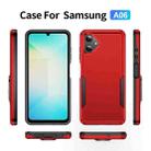 For Samsung Galaxy A06 4G / 5G Pioneer Armor Heavy Duty PC + TPU Phone Case(Red+Black) - 2