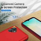 For Samsung Galaxy A06 4G / 5G Pioneer Armor Heavy Duty PC + TPU Phone Case(Red+Rose Red) - 3