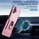For Samsung Galaxy A06 4G / 5G Pioneer Armor Heavy Duty PC + TPU Phone Case with Holder(Pink+Rose Red) - 3