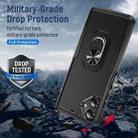 For Samsung Galaxy A06 4G / 5G Pioneer Armor Heavy Duty PC + TPU Phone Case with Holder(Black) - 2