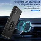 For Samsung Galaxy A06 4G / 5G Pioneer Armor Heavy Duty PC + TPU Phone Case with Holder(Black) - 3