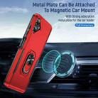 For Samsung Galaxy A06 4G / 5G Pioneer Armor Heavy Duty PC + TPU Phone Case with Holder(Red+Black) - 3