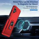 For Samsung Galaxy A06 4G / 5G Pioneer Armor Heavy Duty PC + TPU Phone Case with Holder(Red+Rose Red) - 3
