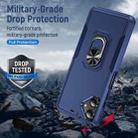 For Samsung Galaxy A06 4G / 5G Pioneer Armor Heavy Duty PC + TPU Phone Case with Holder(Blue) - 2