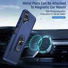 For Samsung Galaxy A06 4G / 5G Pioneer Armor Heavy Duty PC + TPU Phone Case with Holder(Blue) - 3