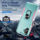 For Samsung Galaxy A06 4G / 5G Pioneer Armor Heavy Duty PC + TPU Phone Case with Holder(Green+Pink) - 2