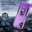 For Samsung Galaxy A06 4G / 5G Pioneer Armor Heavy Duty PC + TPU Phone Case with Holder(Purple+Black) - 2