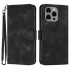 For Doogee Note 58 / Note 58 Pro Line Pattern Skin Feel Leather Phone Case(Black) - 1