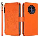 For Realme 13 / 12 / 12x / C65 5G Global Butterfly Love Flower Multi-card Zipper Wallet Leather Phone Case(Orange) - 2