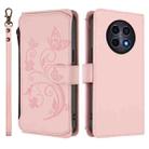 For Realme 13 / 12 / 12x / C65 5G Global Butterfly Love Flower Multi-card Zipper Wallet Leather Phone Case(Pink) - 2